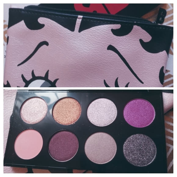 Betty Boop eyeshadow palette plus FREE matching makeup bag - black sequins - Picture 5 of 9